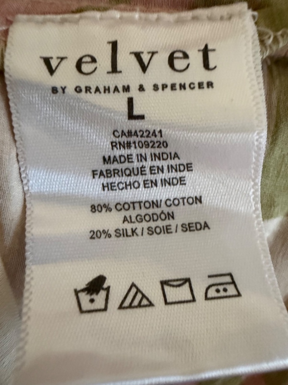 NWT Velvet by Graham & Spencer Raya Floral Cream Pink Silk Cotton Maxi Dress L - Picture 4 of 8